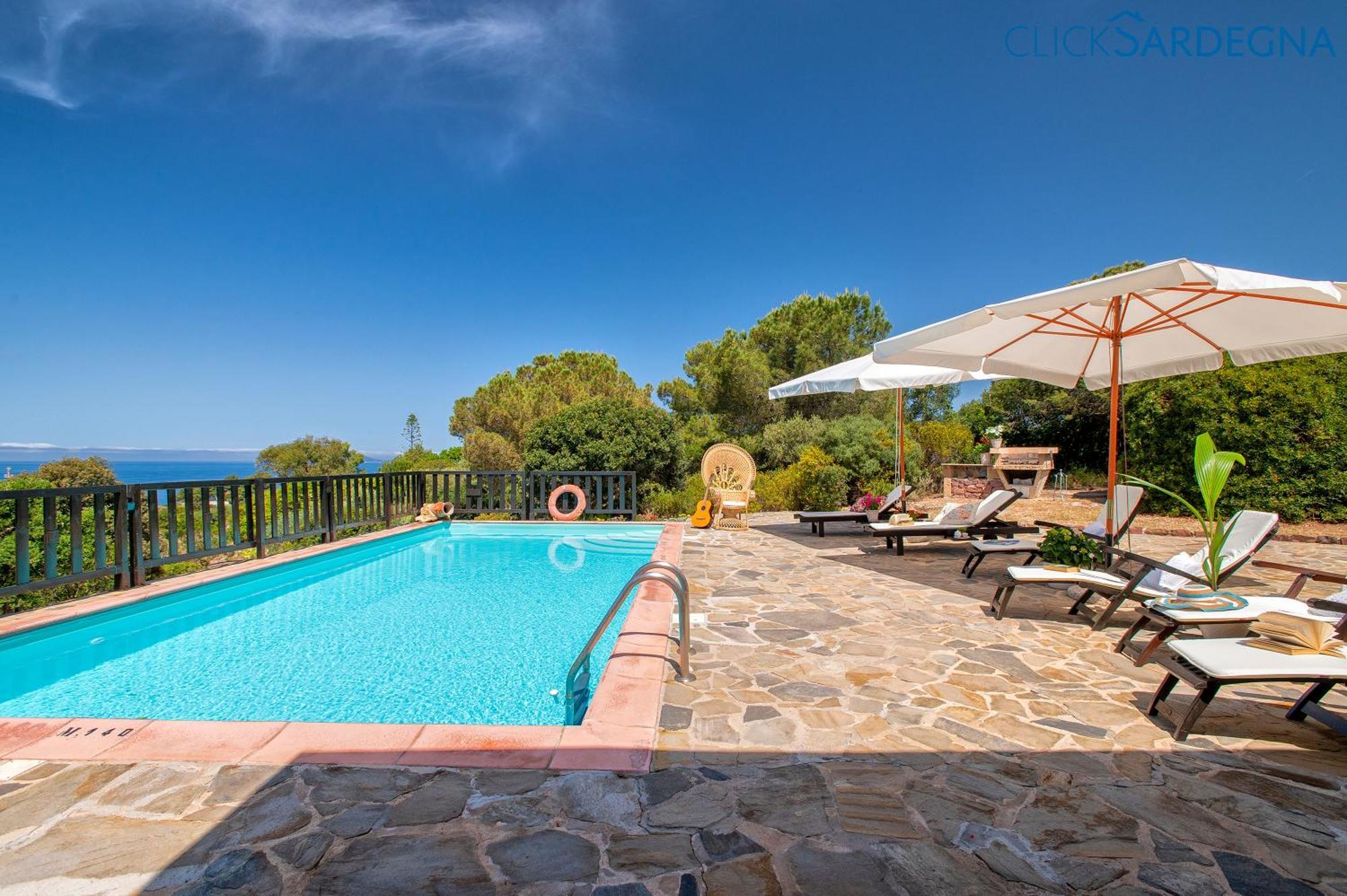 Alghero Villa Barranch With Sea View Swimming Pool For 6 People Exteriör bild