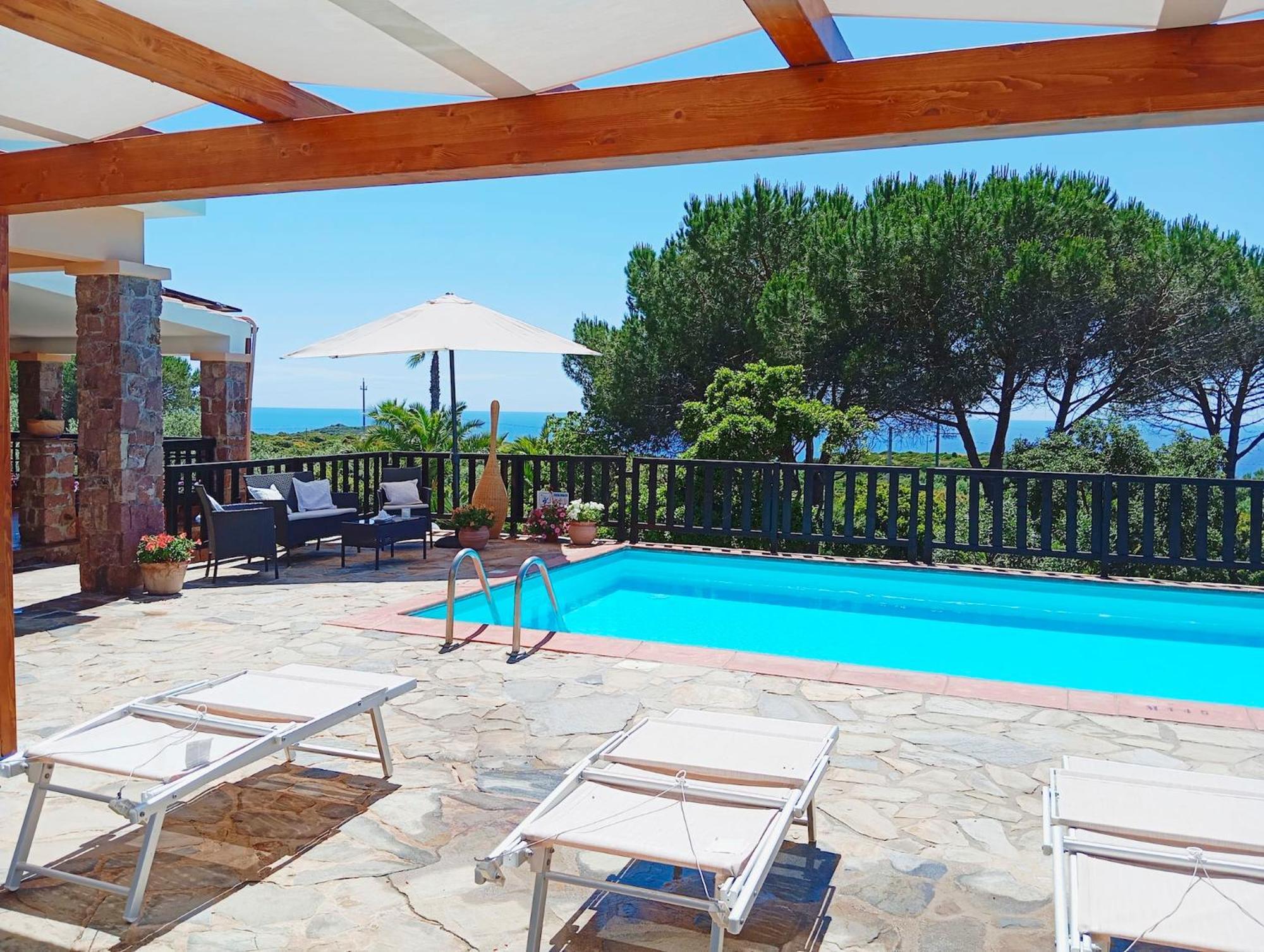 Alghero Villa Barranch With Sea View Swimming Pool For 6 People Exteriör bild