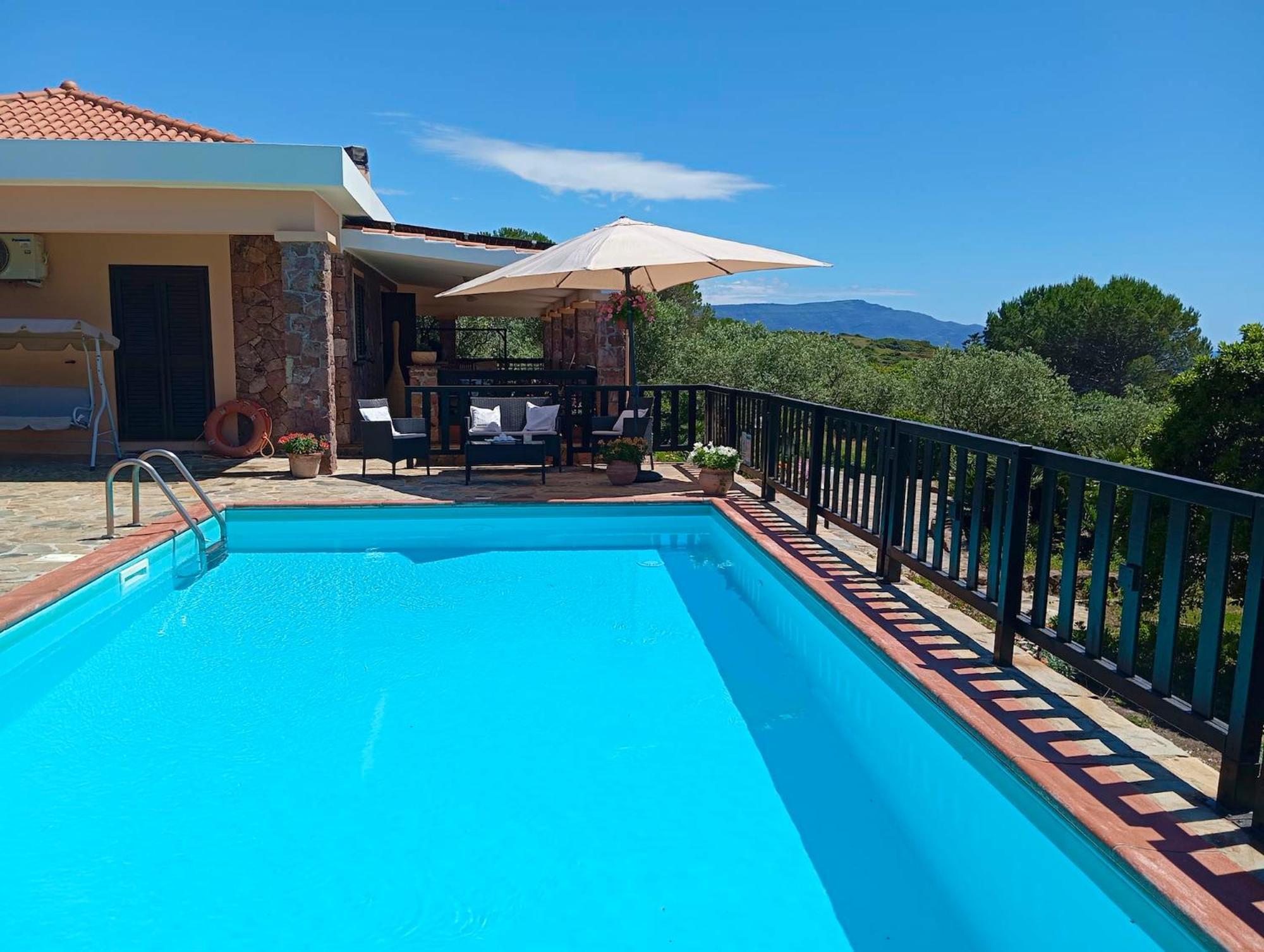 Alghero Villa Barranch With Sea View Swimming Pool For 6 People Exteriör bild